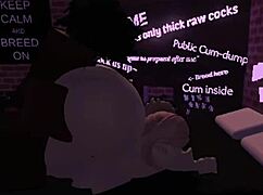 street whore gets pounded by monster cock in roblox action