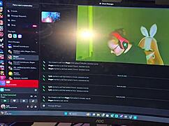 Redhead Gamer Takes BBC Creampie