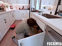 Oh yes, danae mari lets the handyman cum on her big tits with tyler cruise!