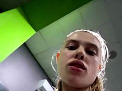 WATCH this TEEN SQUIRT EXTREMELY in the GYM!
