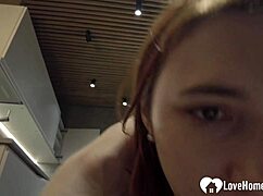 Teen 18+ Redhead Gives Amateur Blowjob Leading To Facial Cumshot