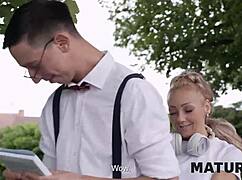 i'm playing the waiting game with this mature blonde czech cougar