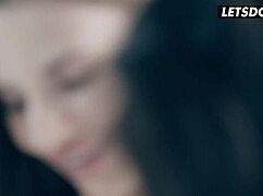 perfect girls lana roy and stella flex team up on huge dick 😍