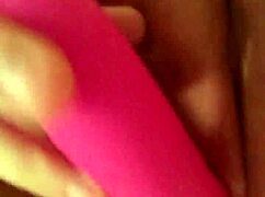Using G-spot dildo for intense masturbation and cum