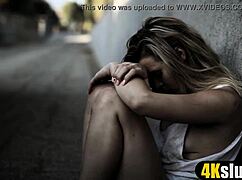 charitable man with nasty rough blowjob on teen