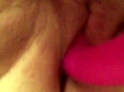 Using G-spot dildo for intense masturbation and cum