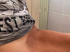 morning masturbation with gentle fingering on her clit 😊 close up babe action