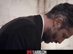 sexy secretary gets a rough blowjob and bent over fuck on the office couch 😏