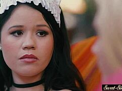 cocksucking milf and teen 18+ get drilled hard in taboo 3some