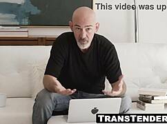 Redhead shemale Khloe Kay, take that huge cock deep!