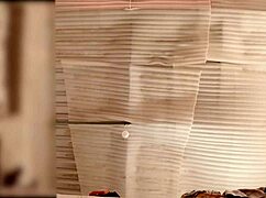 Maid Folds Clothes Without Panties, Spied On