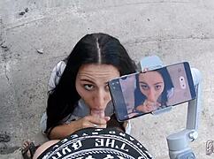 Girlfriend Films Blowjob Skills