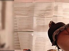 Maid Folds Clothes Without Panties, Spied On