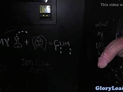 Milf Gags On Big Black Cock At Gloryhole.