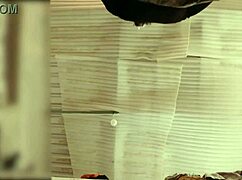 Maid Folds Clothes Without Panties, Spied On