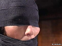 Hairy Pussy Beauty In Hogtie Receives Discipline