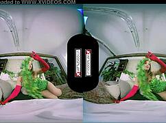 poison ivy cosplay vr - stunning redhead in intense scene