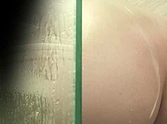 Argentinian Babe in Bathroom Shaves Pussy with Voyeur Upskirt