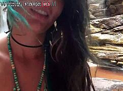 Bold Public Sex In Waterfall With Riding