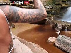 Bold Public Sex In Waterfall With Riding