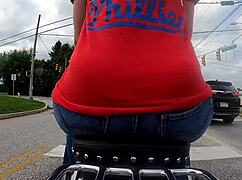 i filmed my wife's big ass on a motorcycle gopro ride