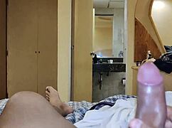 she rides my dick with her ass and i cum inside