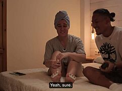 Step-siblings film fake adult video gone wrong