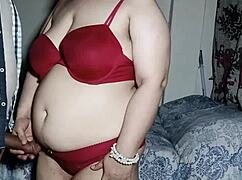 Fucking my bbw stepmom's big ass with dirty talk