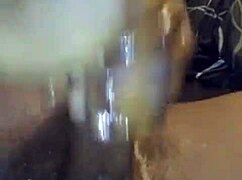 Feeling the intense pleasure of that huge black cock shaking my ass in public orgasm!