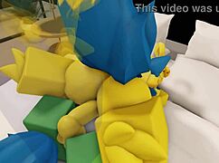 furry noob couple fucking in a modern robloxian house