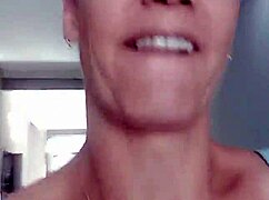 Milf flashes tits and pussy in public