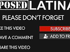 Blonde guy fucks beautiful curly-haired latina teen on the sofa in exposedlatinas scene