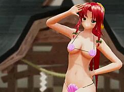 naked girl dancing part 1 in public with bouncing boobs and big ass