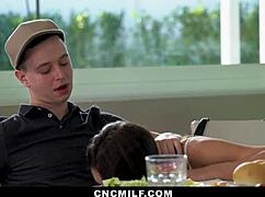 stepfamily foosball turns into freeuse sex