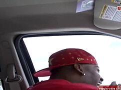 Busty brunette gets cumshot on tits from big black cock