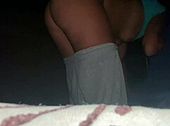 wife bent over for public fucking and creampie in the park