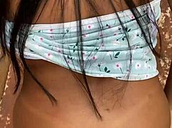 Latina novinha suggests fucking behind the wall in favela