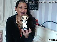 Maxine X in high heels solo webcam show