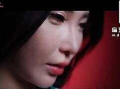 Intense squirt game origins with Asian models and toys.