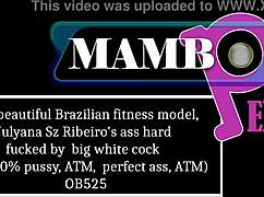 Beautiful Brazilian Model Julyana Sz Ribeiro Gets Ass Fucked by Big White Cock