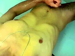 Hot brazilian solo masturbation in the bathroom