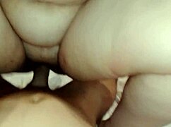 fucking the chubby slut's big pussy in motel, she rides my cock wild?