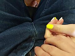 handjob in classroom leads to huge cumshot on pussy!