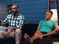 Stepson sucks stepdaddy's cock. Shocking!