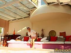 Who knew a fetish slut could gargle piss with such hardcore glamour in stockings.