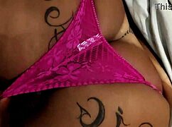 Naughty BBW Gets Her Ass Sucked And Gaped By Big Black Cock