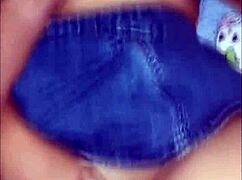 Thai brunette sucks big cock before condom creampie