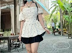 Hot Vietnamese Teen Girlfriend Cums In Wet Pussy With Friend's Cumshot.