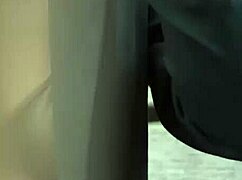 Blindfolded Submissive Business Woman In See-Through Lingerie Exposed Publicly