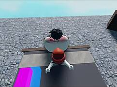 This whore fucked a huge white boy in a roblox collab